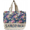 Borsa Sardegna fiori in canvass