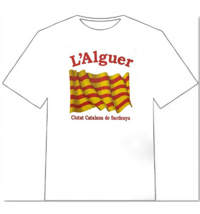 T-Shirt Alguer bambino bianca