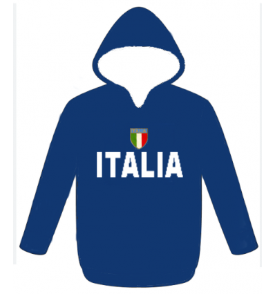 Felpa Azzurra Italia