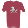 T-shirt Polpo Bicicletta con scritta Sardegna